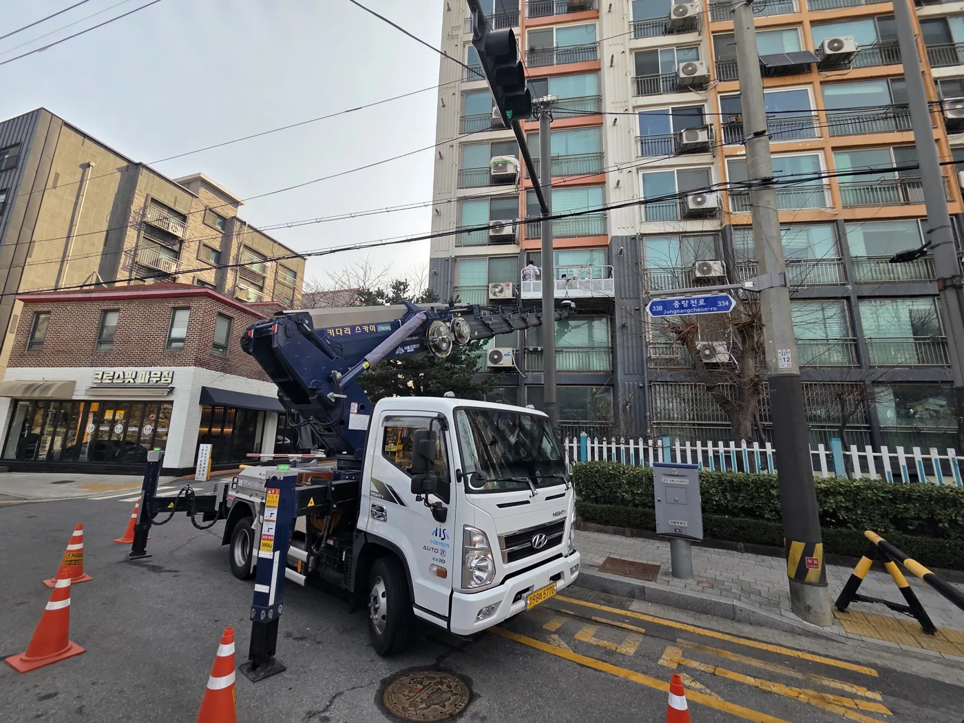 상가 앞 도로 현장